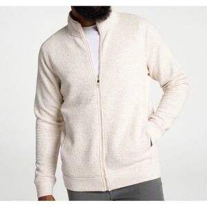 VRST Lunar Full Zip Mens XL Light Sand Heather Textured UPF 50+ Jacket